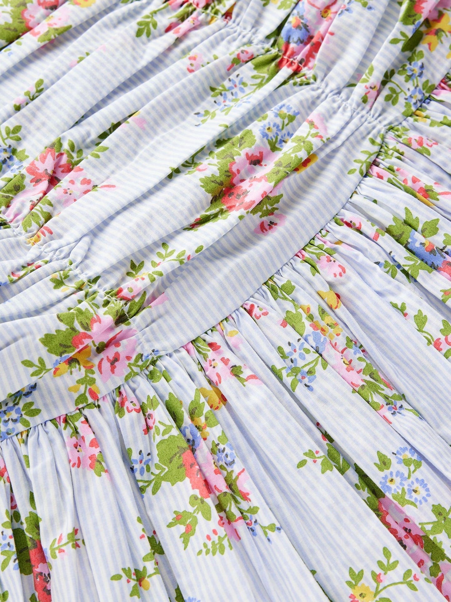 Boden Blue Ruched Bodice Bubble Dress image 3