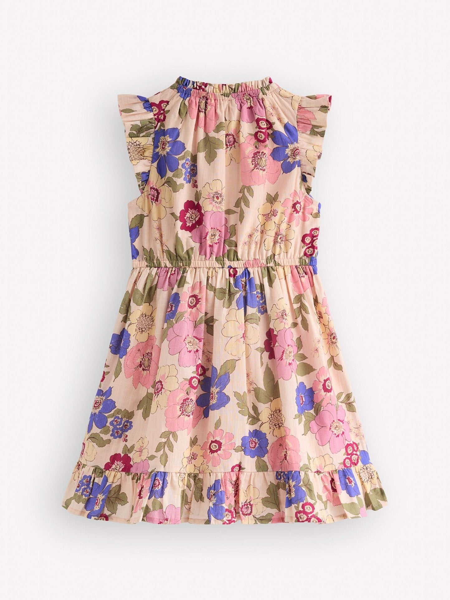 Boden Pink Gathered Woven Dress image 2