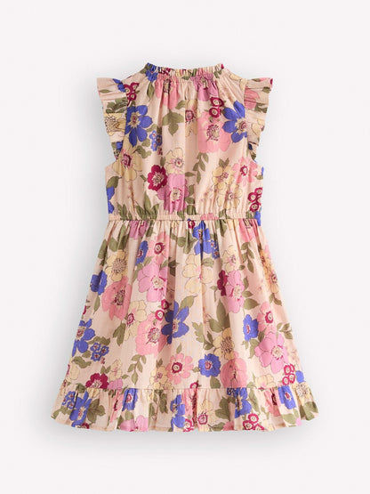 Boden Pink Gathered Woven Dress image 2