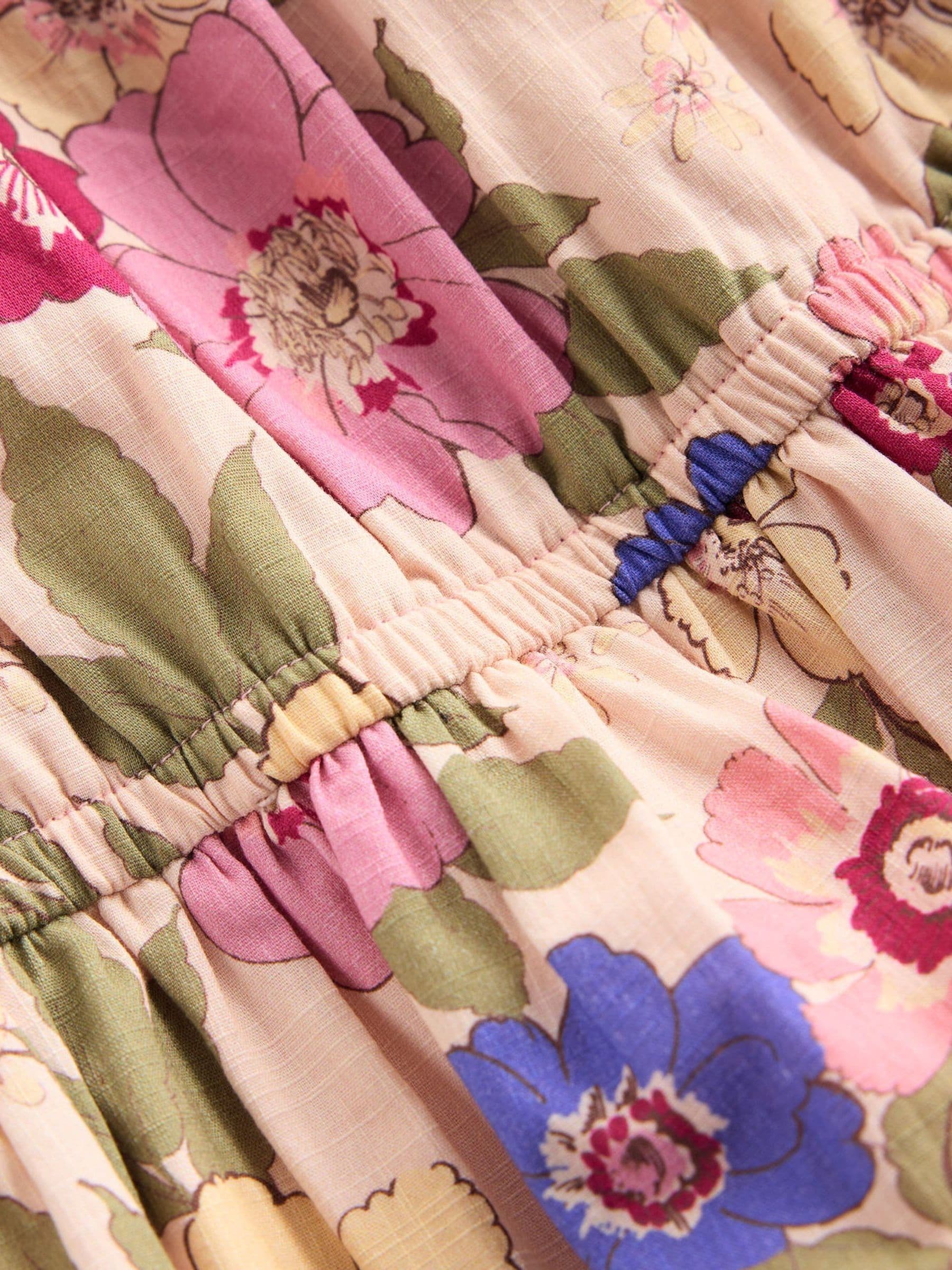Boden Pink Gathered Woven Dress image 3