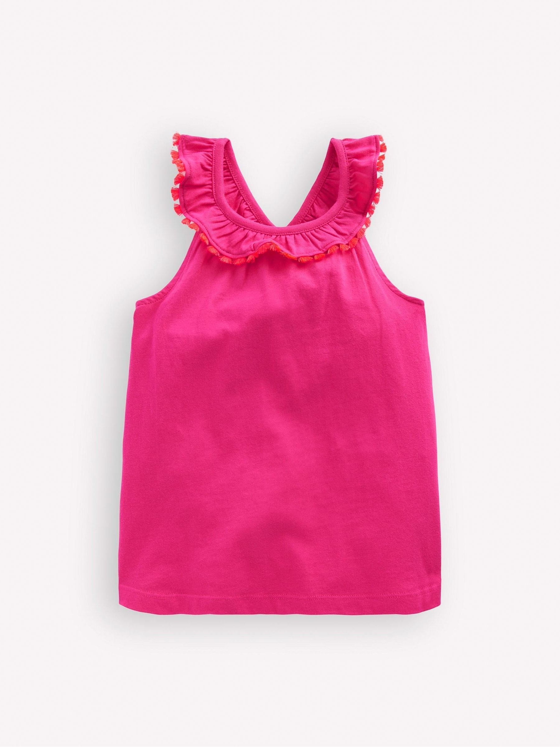 Dsiney Kidz - Boden Pink Ruffle Neck Trim Top image 1