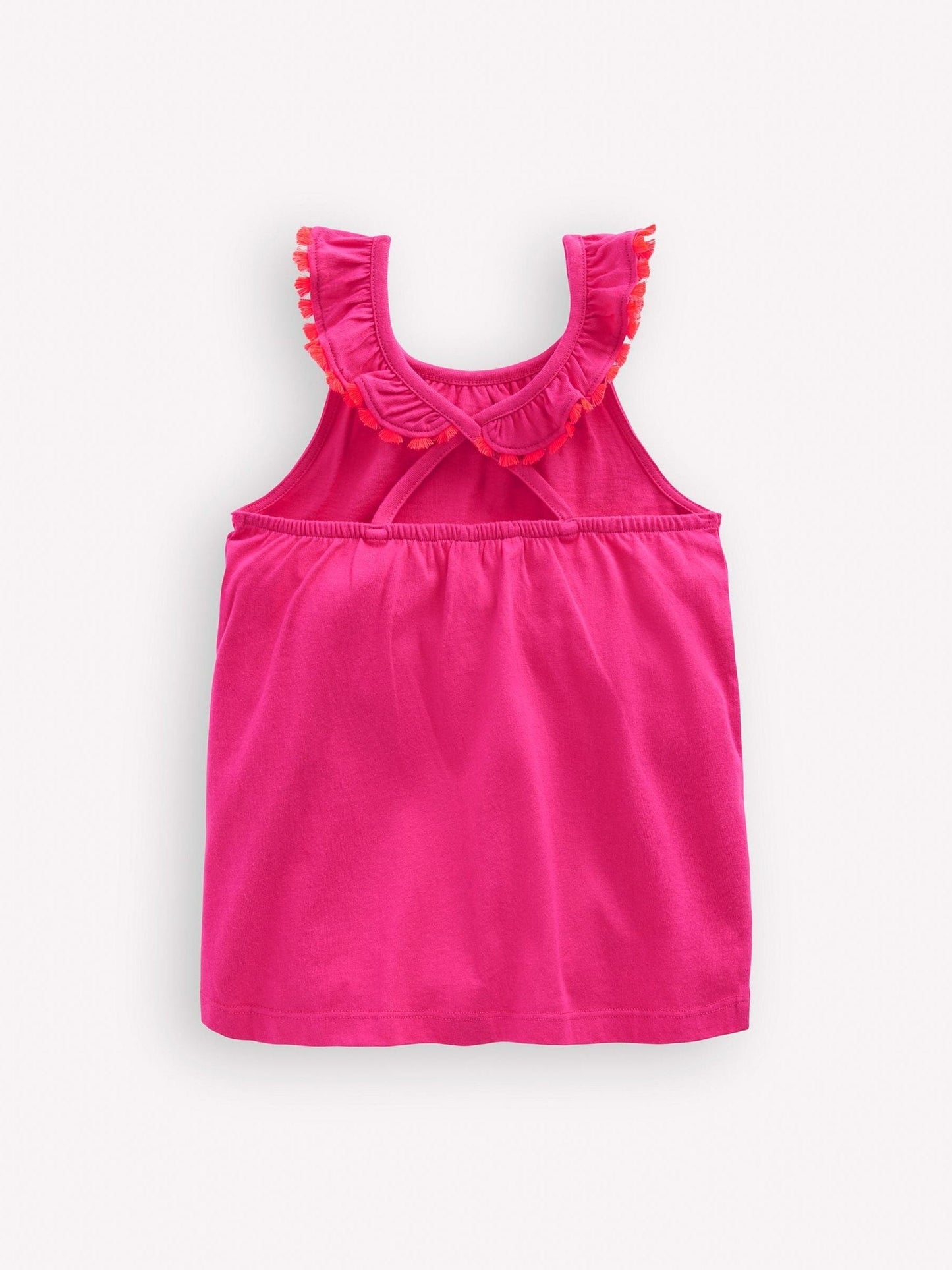 Dsiney Kidz - Boden Pink Ruffle Neck Trim Top image 2