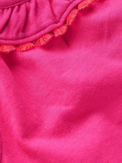 Dsiney Kidz - Boden Pink Ruffle Neck Trim Top image 3