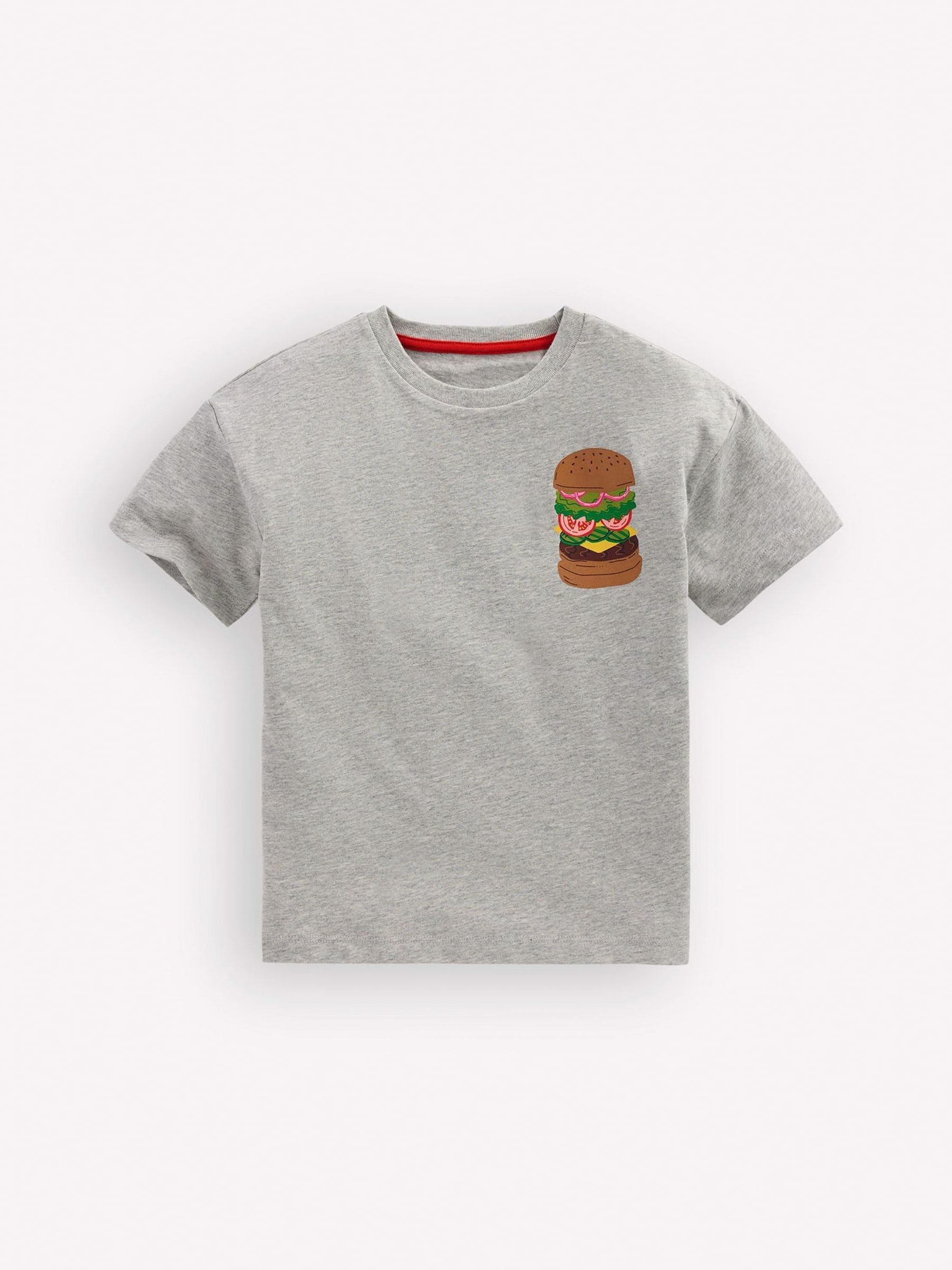Boden Grey Front & Back Graphic T-Shirt image 1
