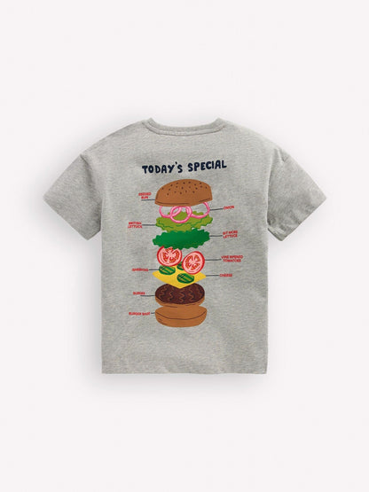 Boden Grey Front & Back Graphic T-Shirt image 2