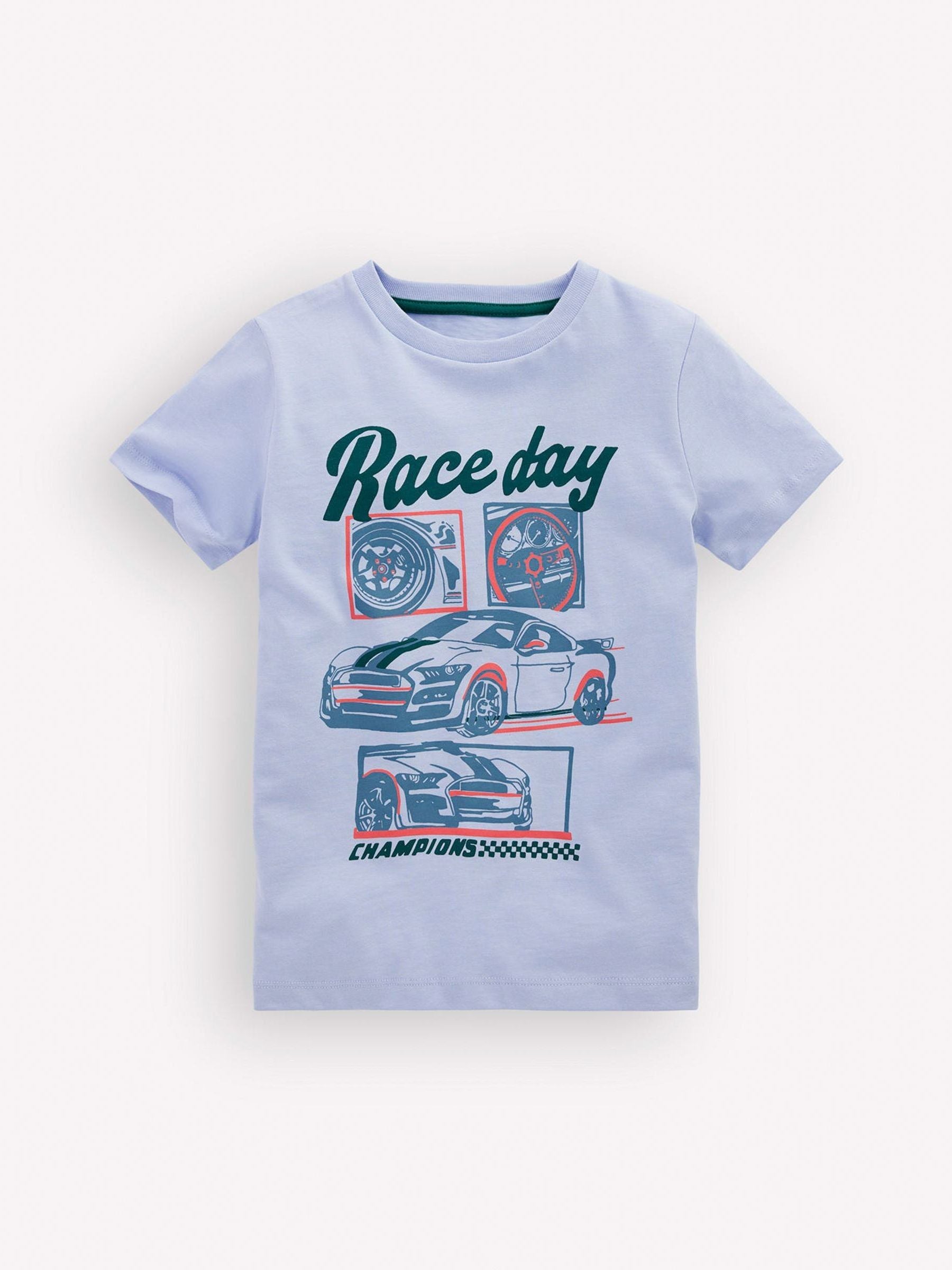 Boden Blue Short Sleeve Graphic T-Shirt image 1