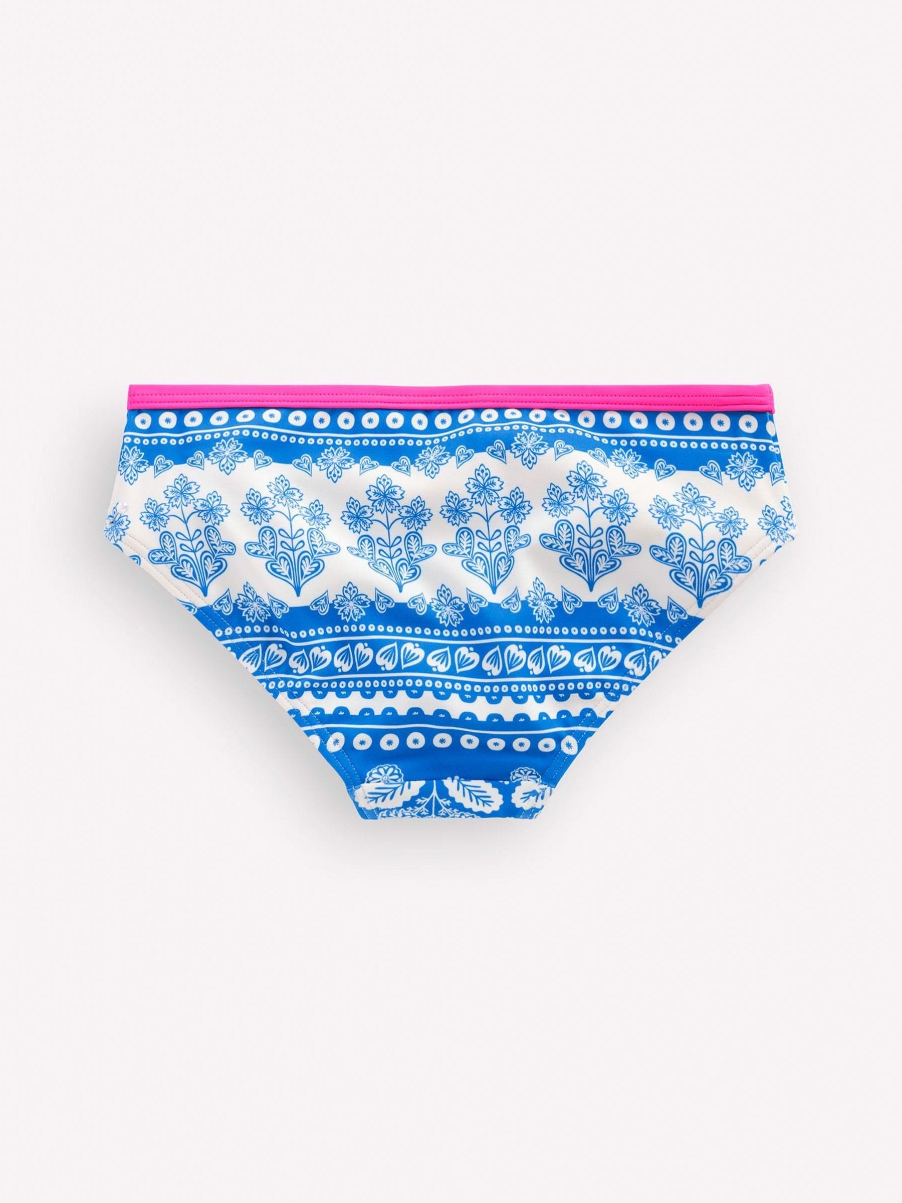 Boden Blue Patterned Bikini Bottoms image 1