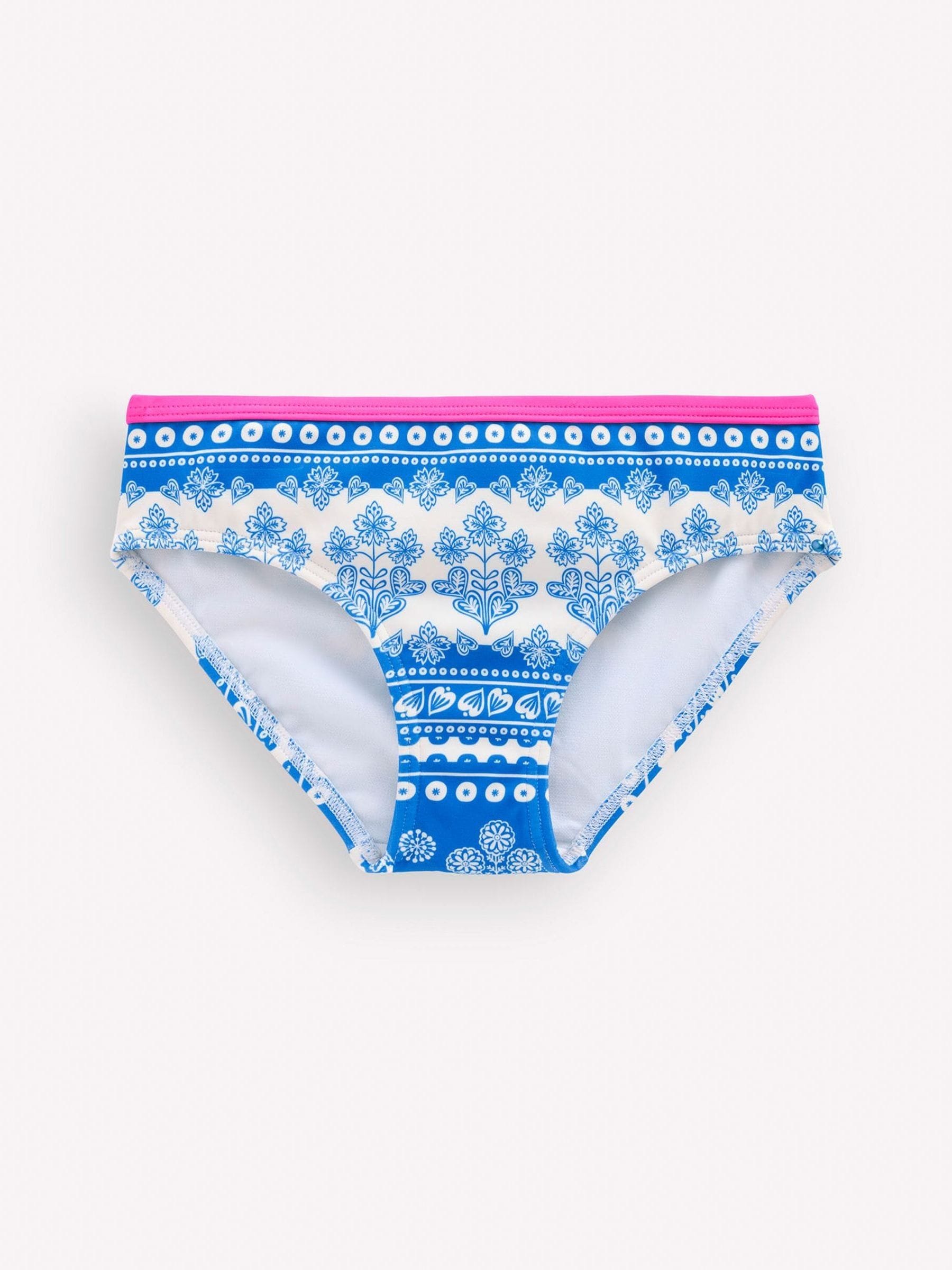 Boden Blue Patterned Bikini Bottoms image 2