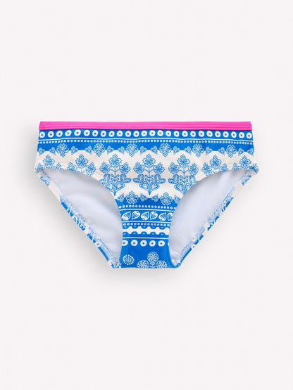 Boden Blue Patterned Bikini Bottoms image 2