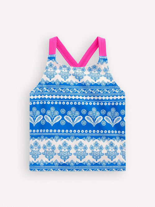 Dsiney Kidz - Boden Blue Cross-Back Tankini Top image 1