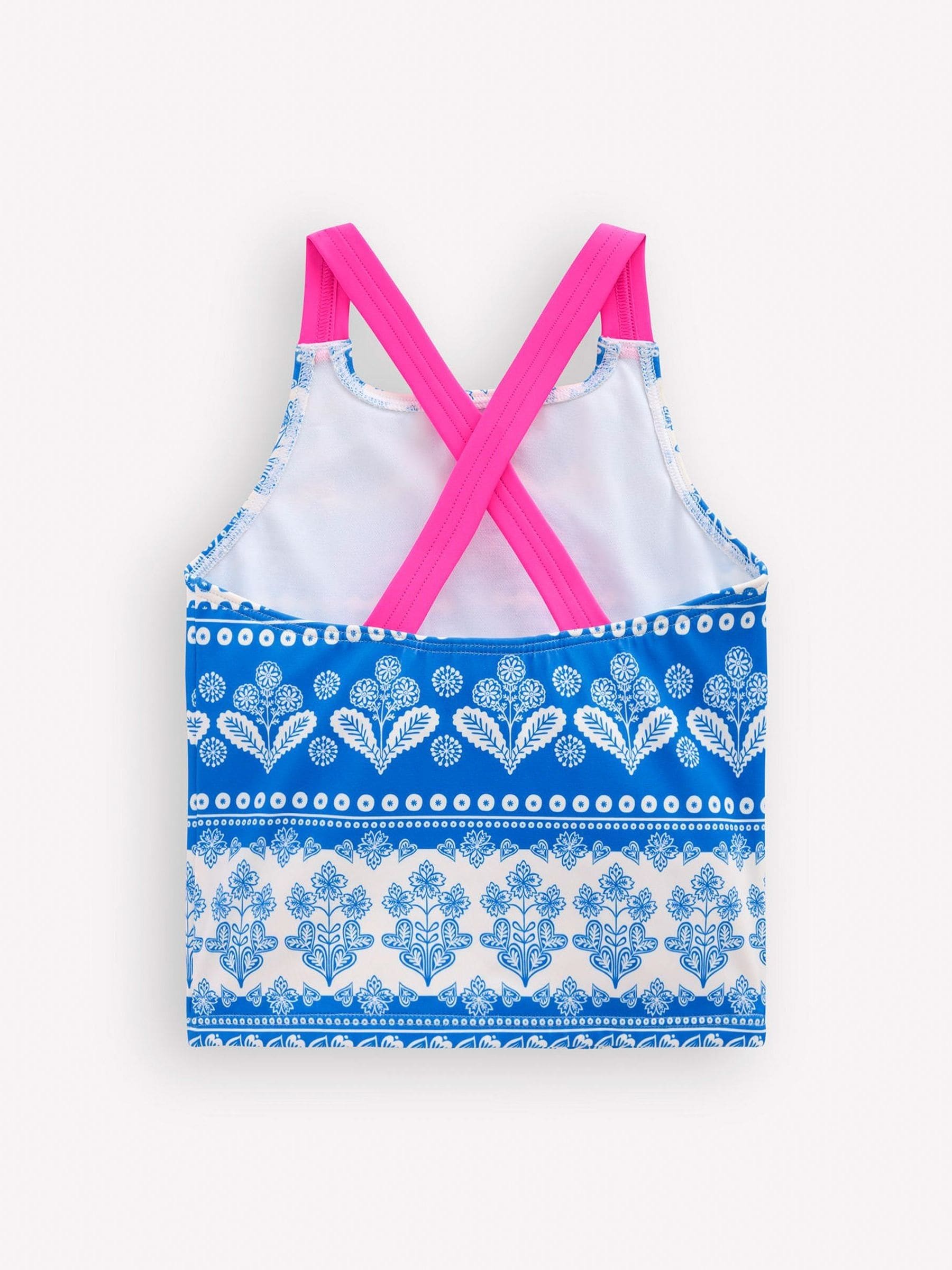 Boden Blue Cross-Back Tankini Top image 2