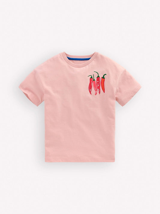 Boden Pink Front & Back Graphic T-Shirt image 1