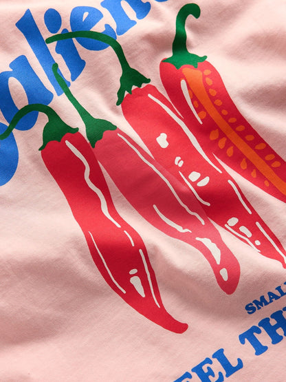 Boden Pink Front & Back Graphic T-Shirt image 3