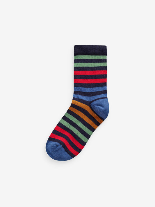 Multi Stripe Transport Cotton Rich Socks 7 Pack image 3
