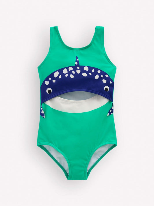 Boden Green Fun Cut-out Swimsuit image 1