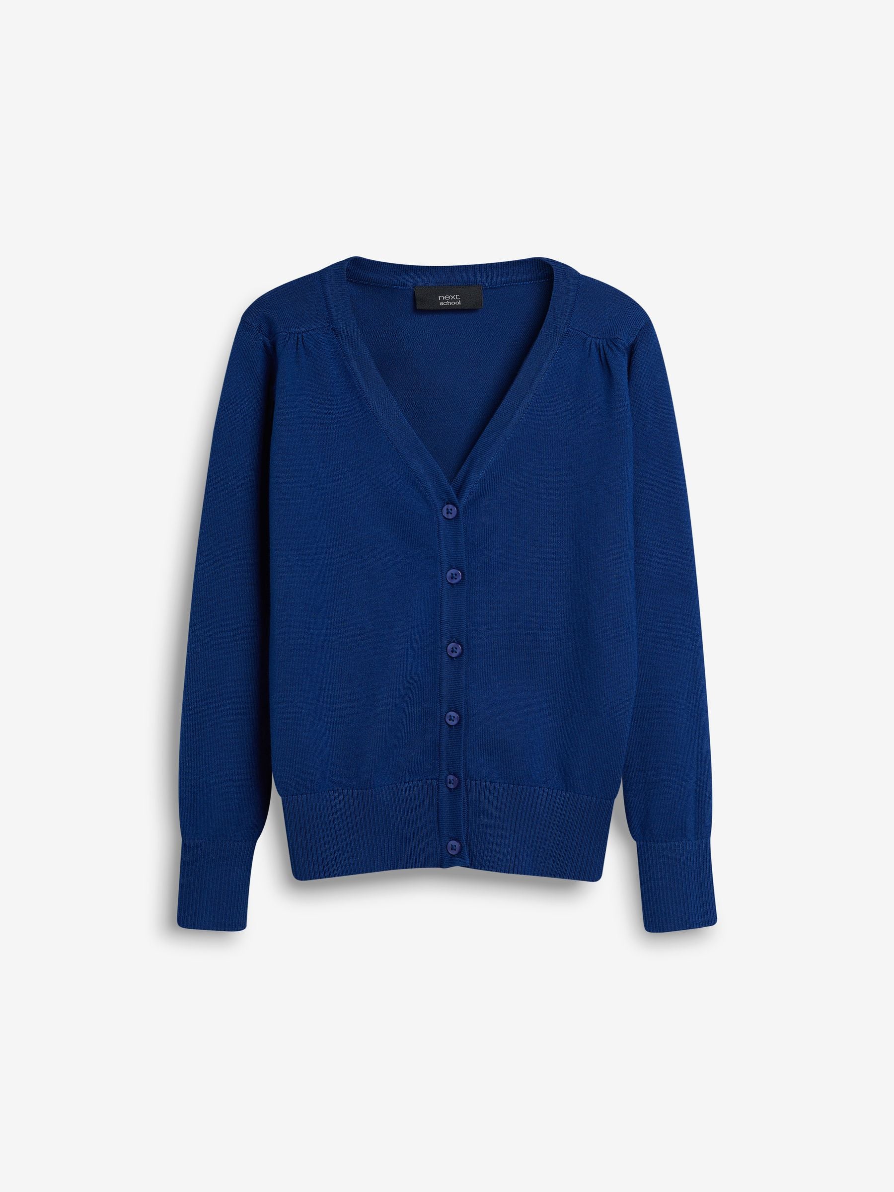 Dsiney Kidz - Blue Cotton Rich School V-Neck Cardigan (3-16yrs) image 6