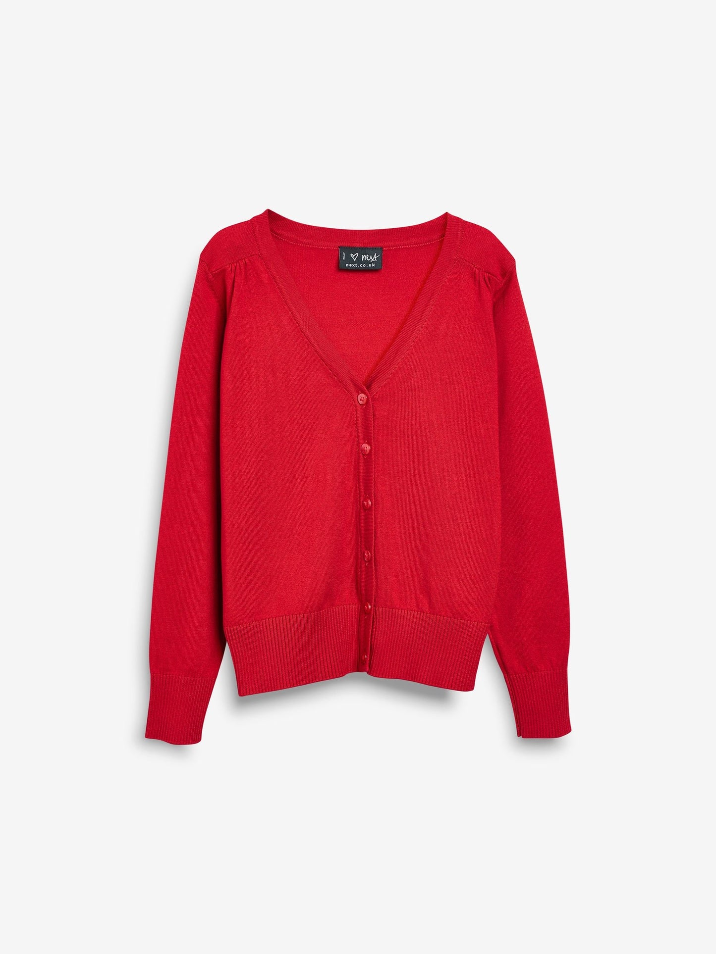 Dsiney Kidz - Red Cotton Rich School V-Neck Cardigan (3-16yrs) image 7