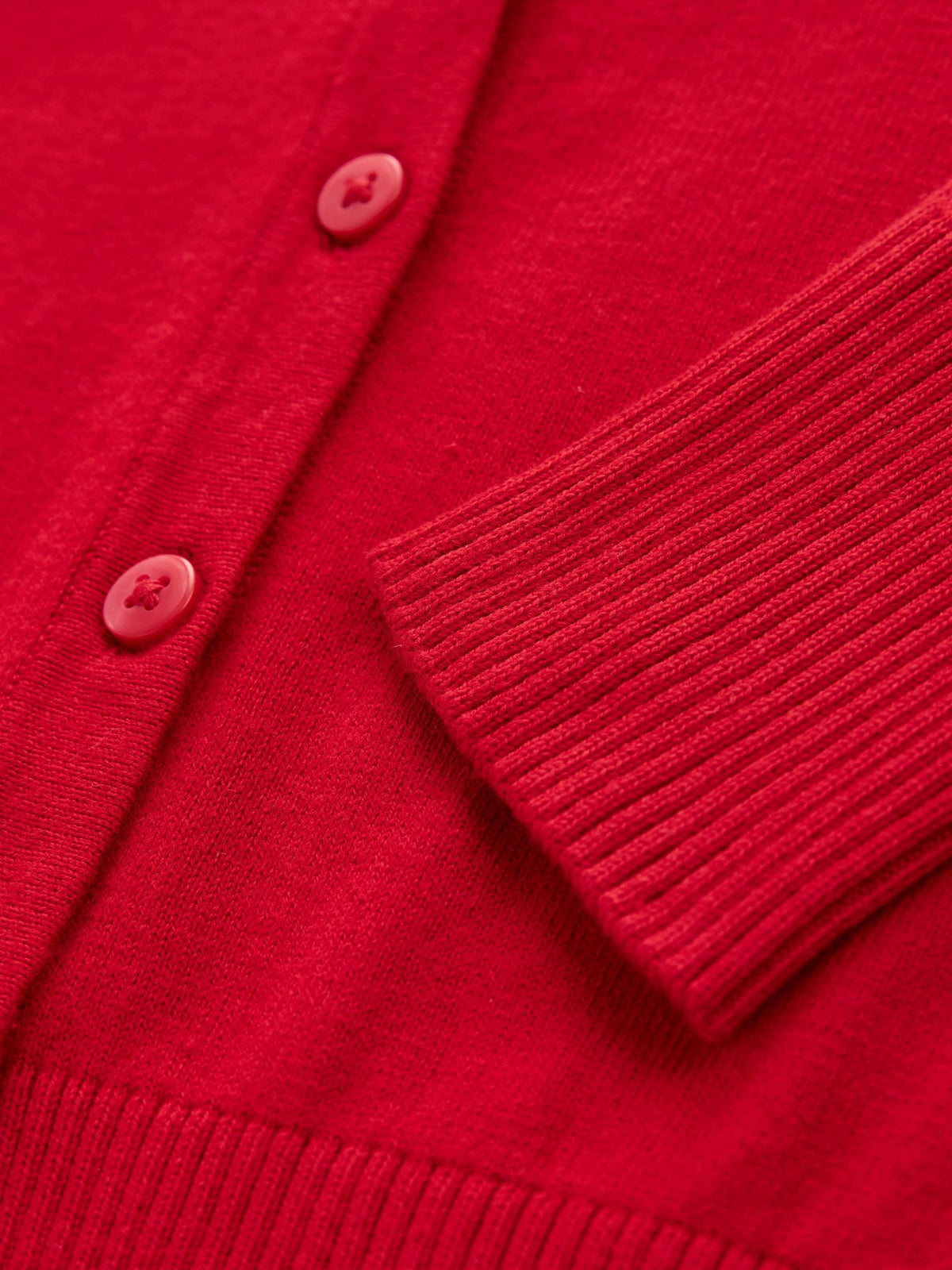 Dsiney Kidz - Red Cotton Rich School V-Neck Cardigan (3-16yrs) image 9