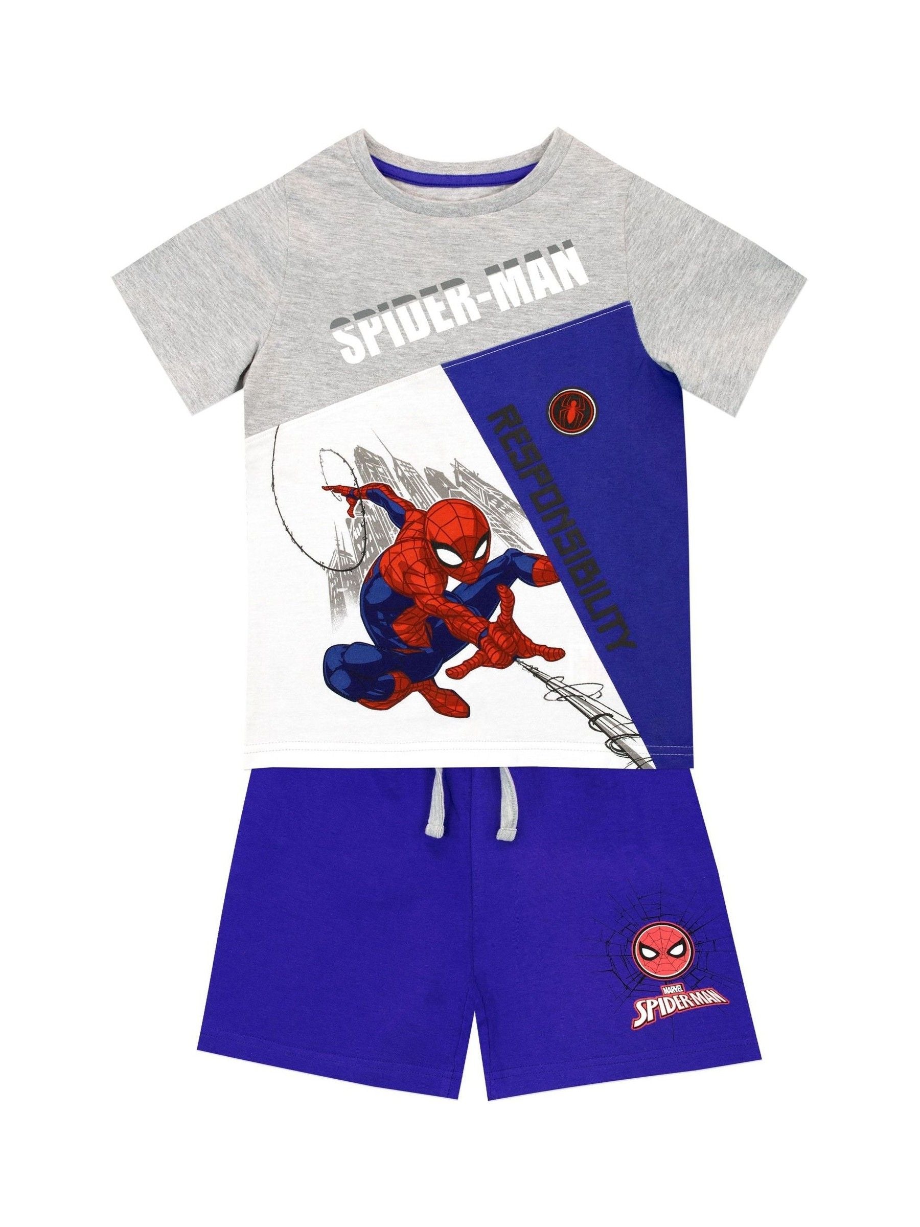 Dsiney Kidz - Character Blue Spider-Man T-Shirt and Shorts Set image 1