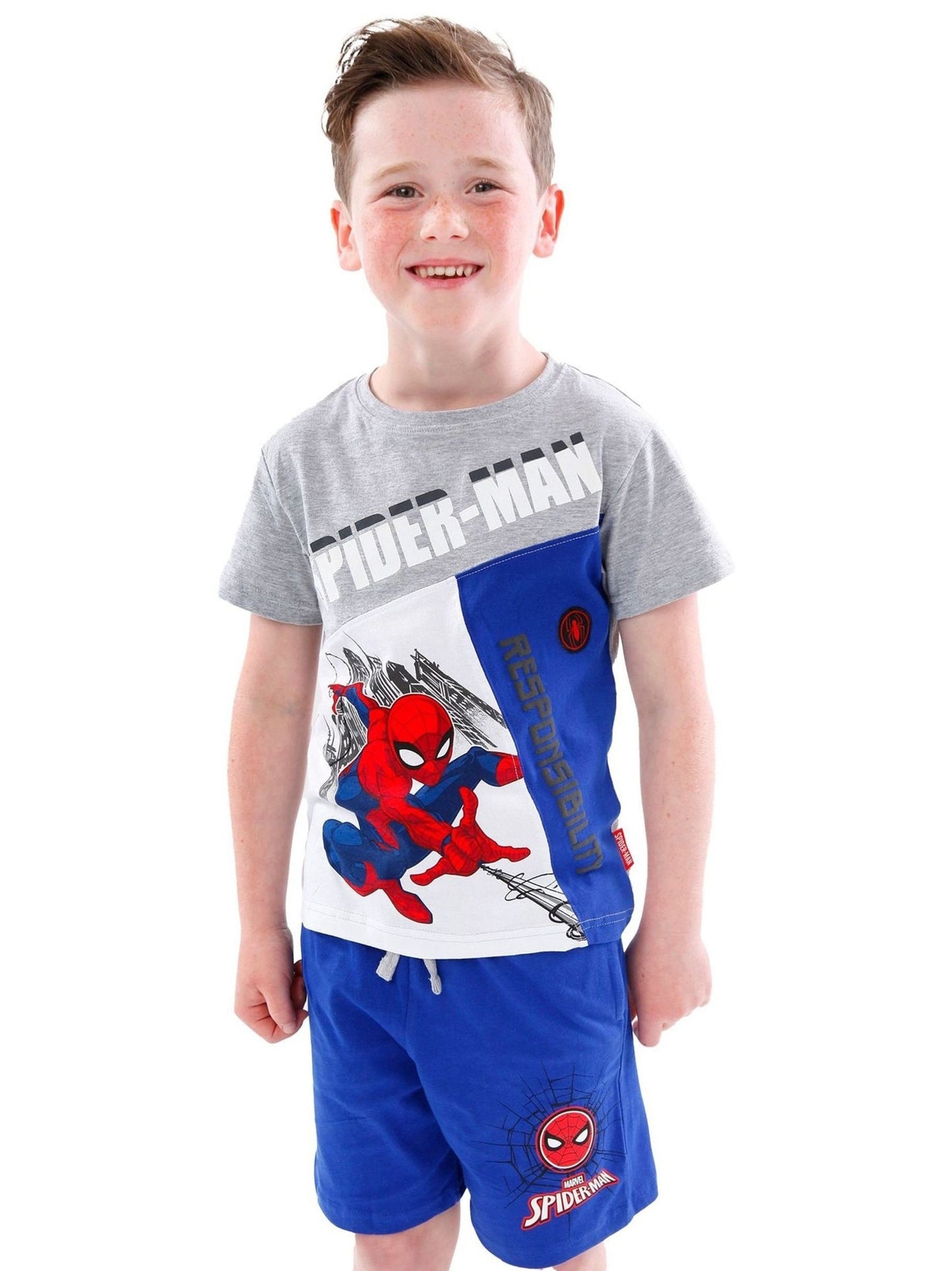 Dsiney Kidz - Character Blue Spider-Man T-Shirt and Shorts Set image 5