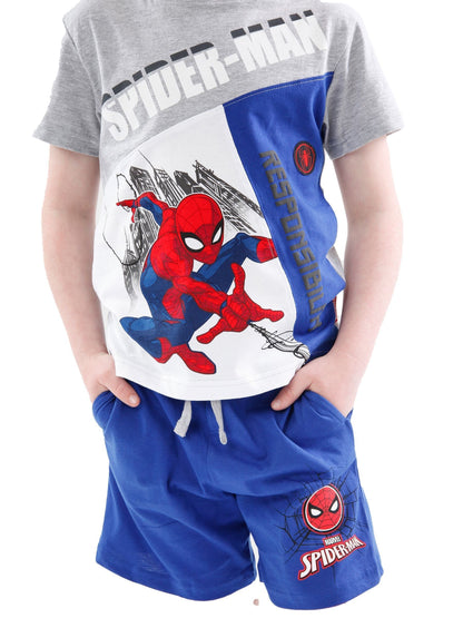 Dsiney Kidz - Character Blue Spider-Man T-Shirt and Shorts Set image 7