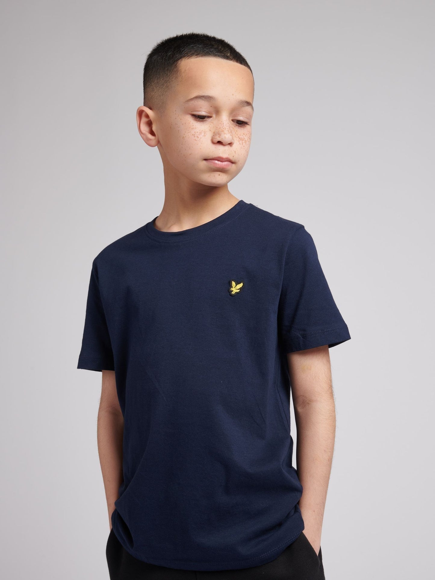 Dsiney Kidz - Lyle & Scott Navy Blue Unisex 100% Cotton T-Shirt image 1