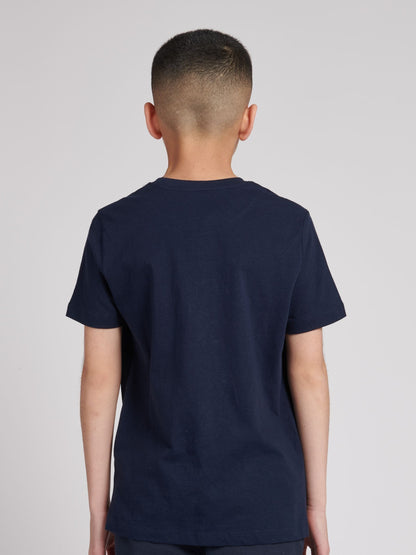 Dsiney Kidz - Lyle & Scott Navy Blue Unisex 100% Cotton T-Shirt image 2