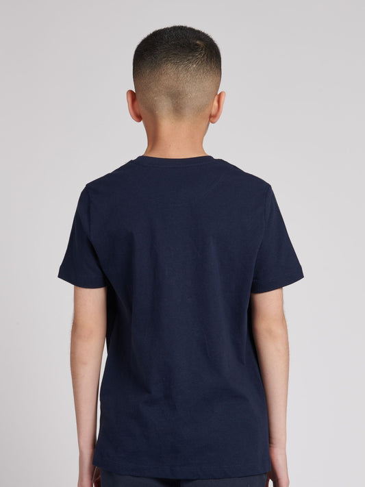 Dsiney Kidz - Lyle & Scott Navy Blue Unisex 100% Cotton T-Shirt image 2
