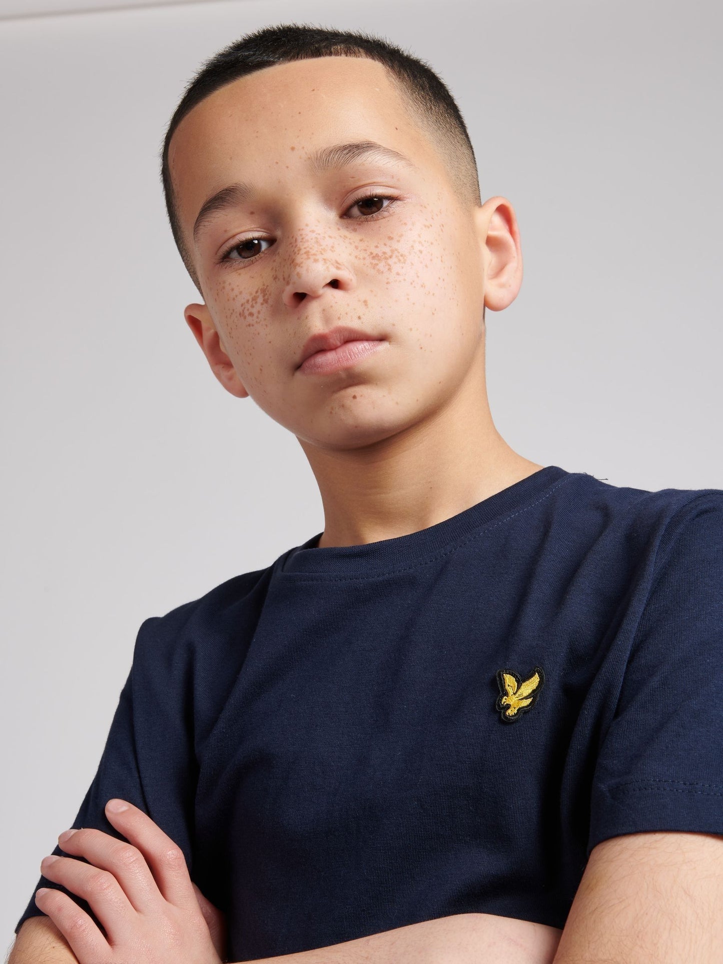 Dsiney Kidz - Lyle & Scott Navy Blue Unisex 100% Cotton T-Shirt image 3