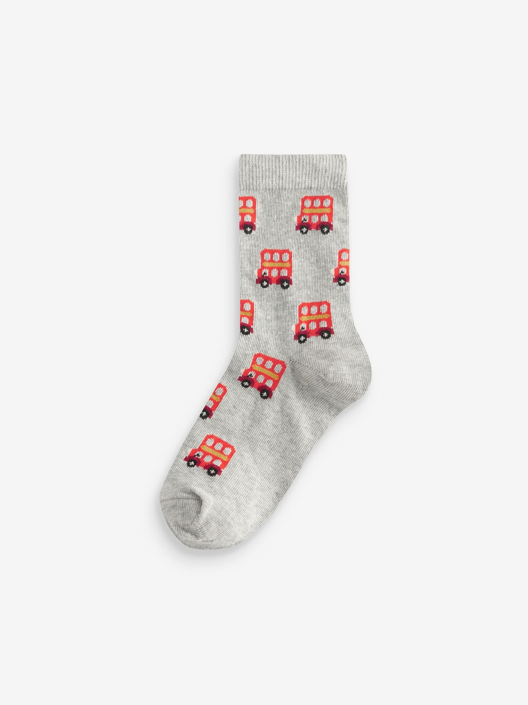 Bright Vehicle Cotton Rich Socks 7 Pack image 5