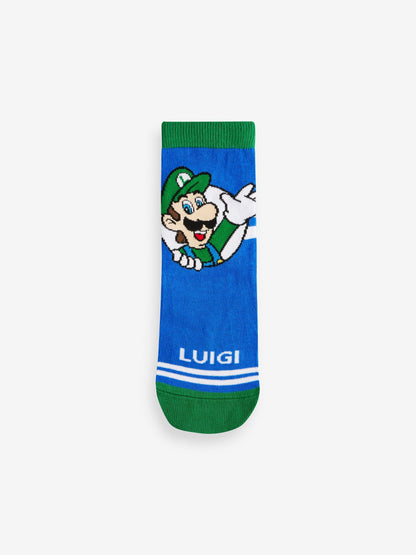 Dsiney Kidz - Super Mario Character Cotton Rich Socks 5 Pack image 2