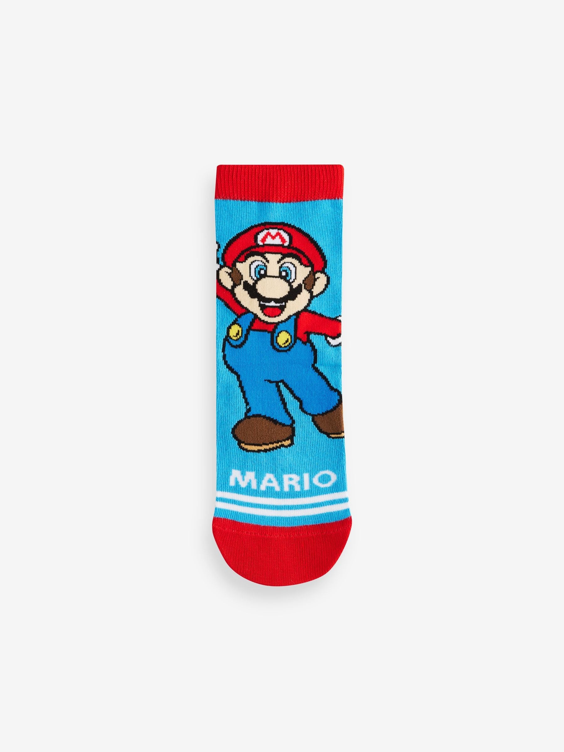 Dsiney Kidz - Super Mario Character Cotton Rich Socks 5 Pack image 4