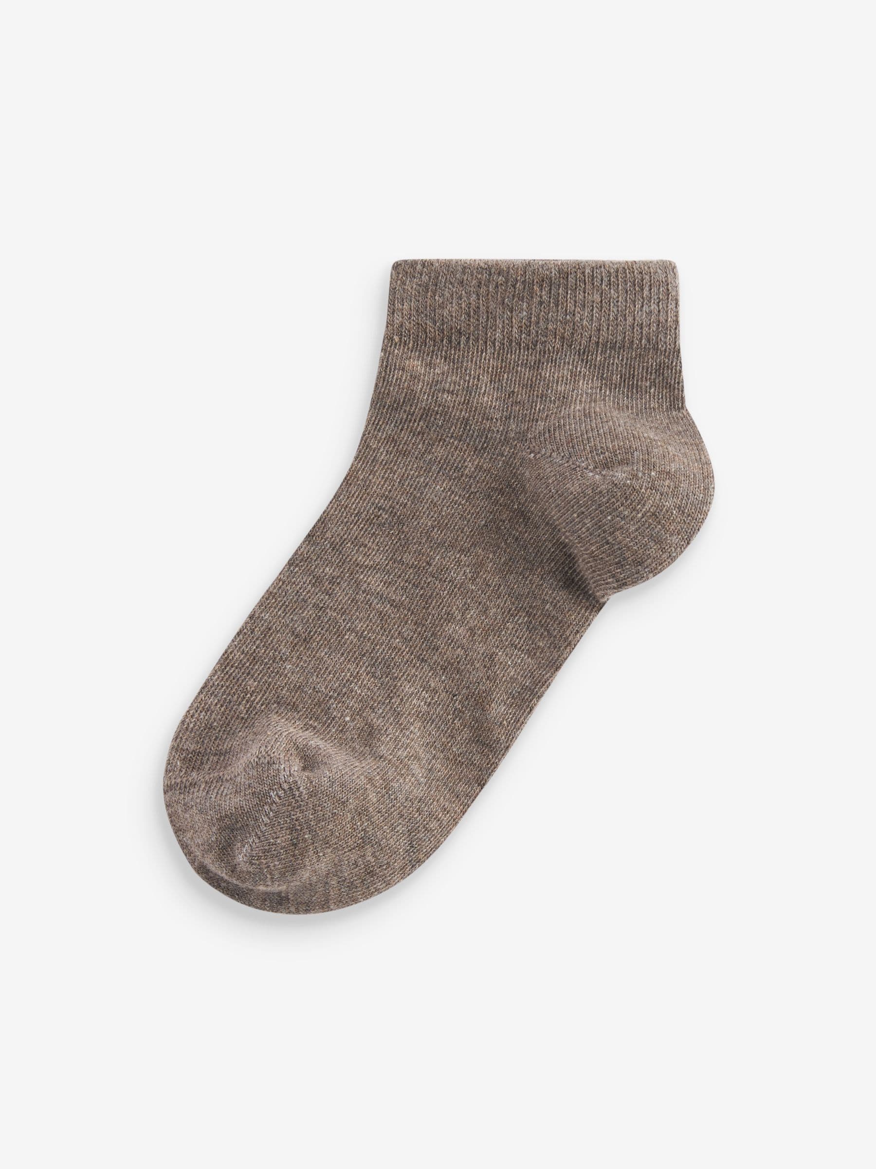 Neutral Cotton Rich Trainer Socks 7 Pack image 4