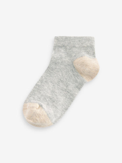 Neutral Cotton Rich Trainer Socks 7 Pack image 5