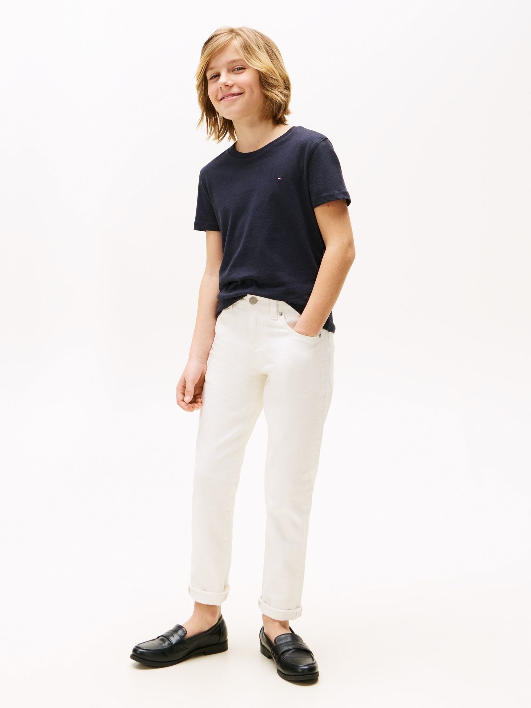 Tommy Hilfiger Navy Blue Basic T-Shirt image 3