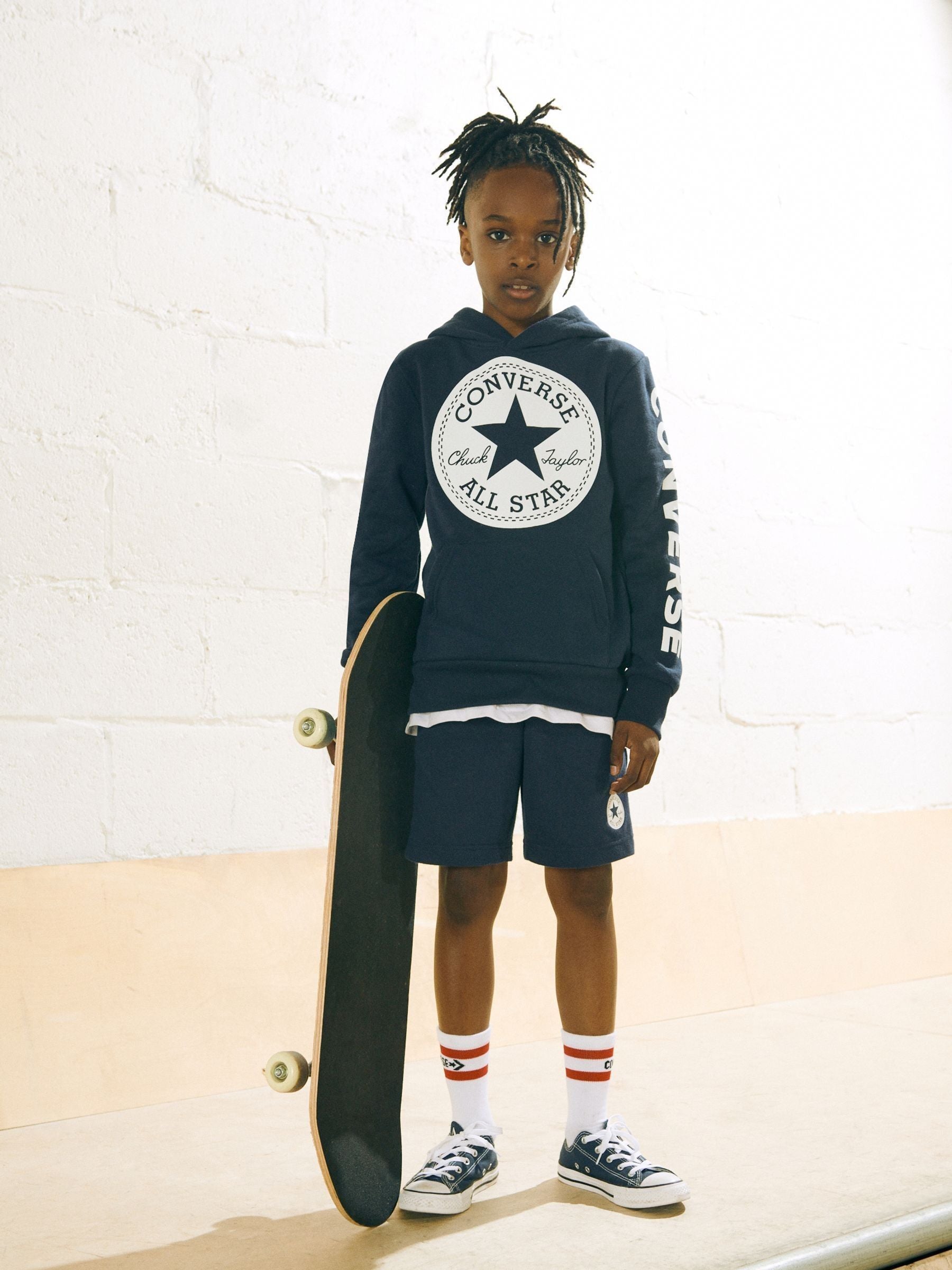 Converse Navy Blue Chuck Taylor All Star Ox Junior Trainers image 3