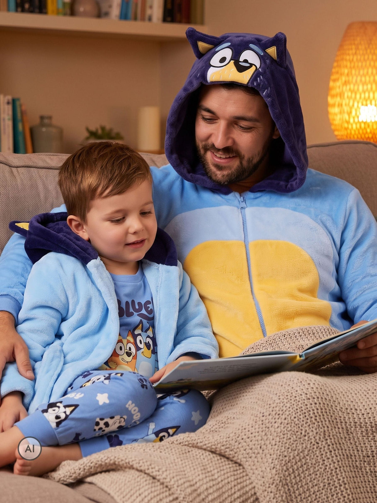 Character Blue Bluey & Bingo Pyjamas Dressing Gown Set - image 10