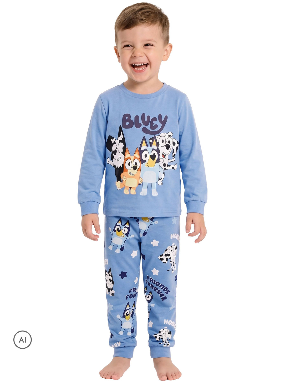 Character Blue Bluey & Bingo Pyjamas Dressing Gown Set - image 8
