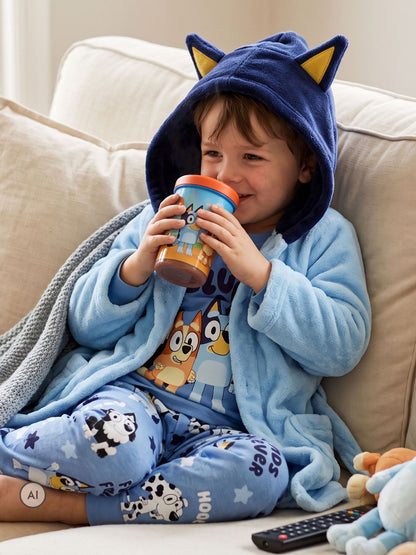 Character Blue Bluey & Bingo Pyjamas Dressing Gown Set - image 9