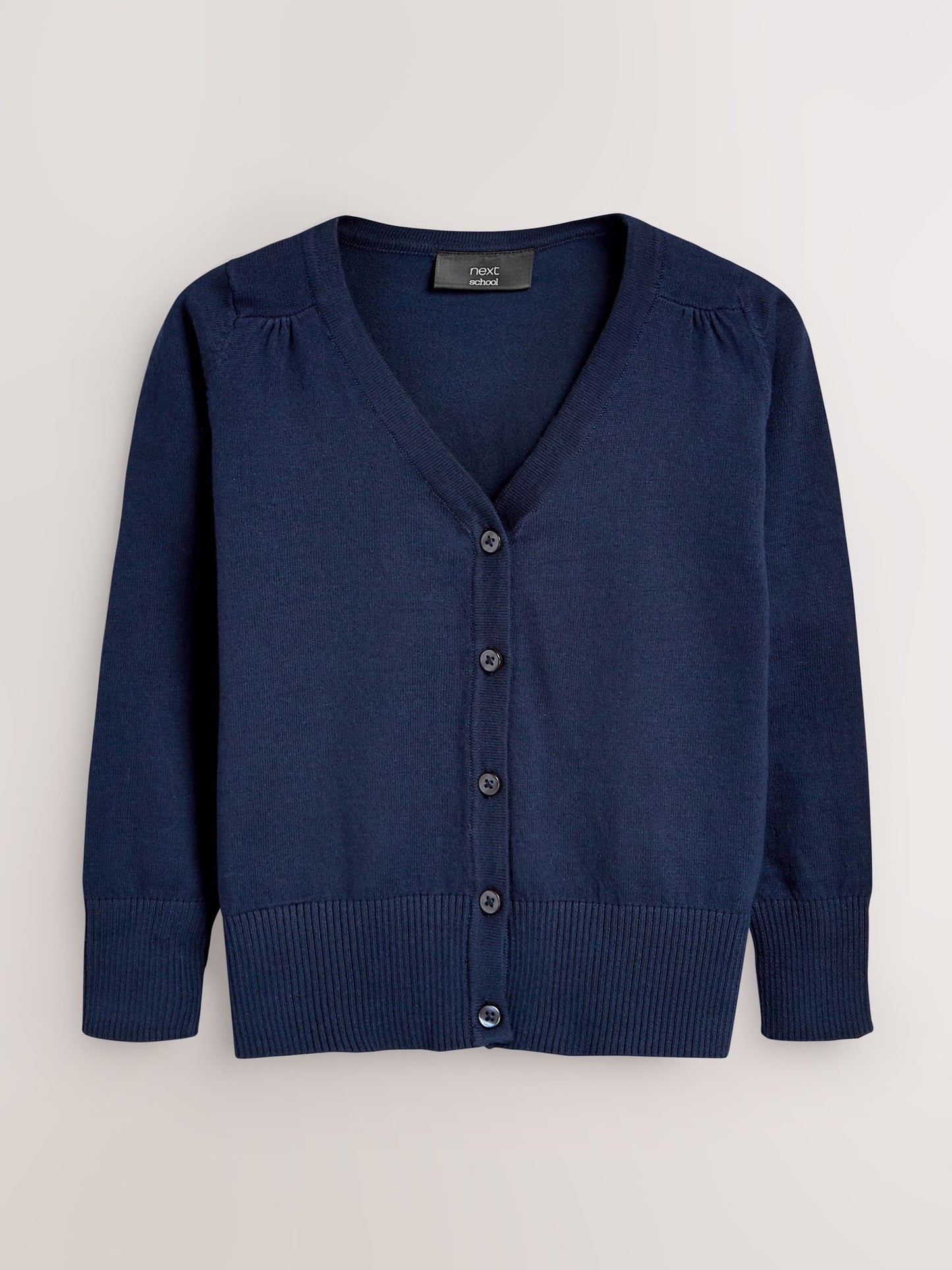 Dsiney Kidz - Navy Blue Cotton Rich School V-Neck Cardigan (3-16yrs) image 1