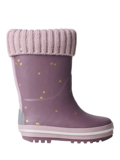 Name It Purple Waterproof Rubber Boots with Sock Lining - image 2
