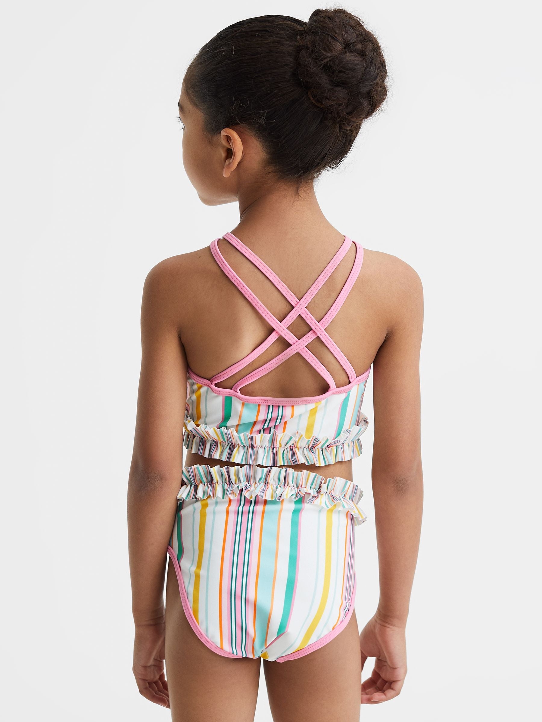 Dsiney Kidz - Reiss Multi Lyla Floral Print Ruffle Bikini Set image 5