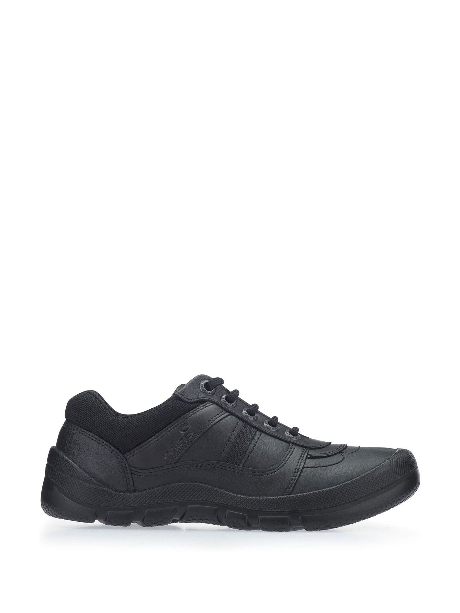 Start Rite Black Rhino Sherman Super Tough Leather Trainer Style Lace Up School Shoes image 1