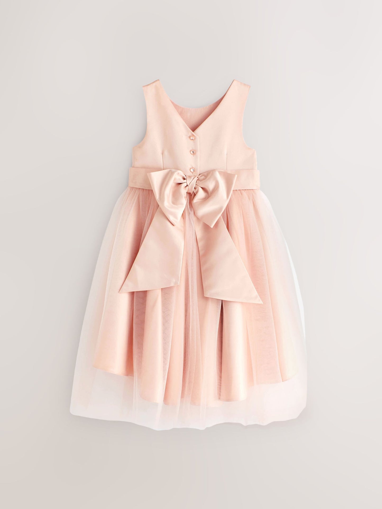 Pink Flower Girl Bow Dress (3mths-16yrs) image 7