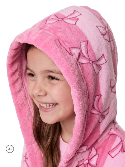 Harry Bear Pink Bows And Stripes Dressing Gown - image 4