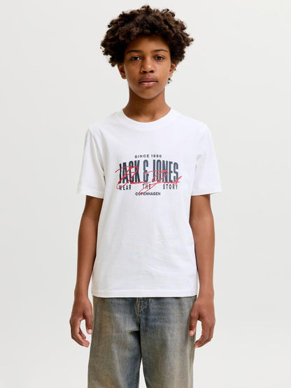 Dsiney Kidz - JACK & JONES Junior Black Graphic T-Shirt 3 Pack image 3