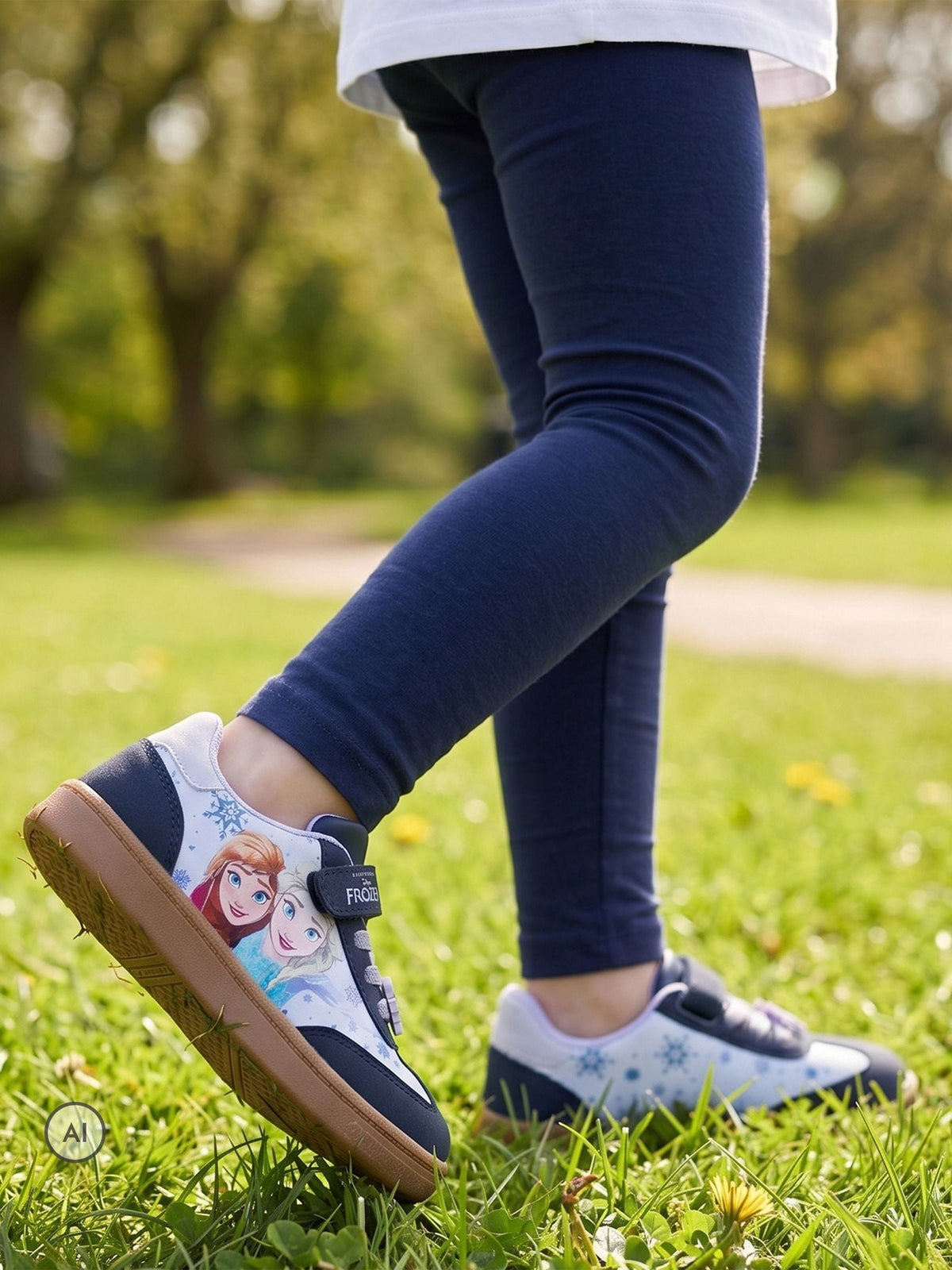 Dsiney Kidz - Character Blue Disney Frozen Elsa & Anna Trainers image 5