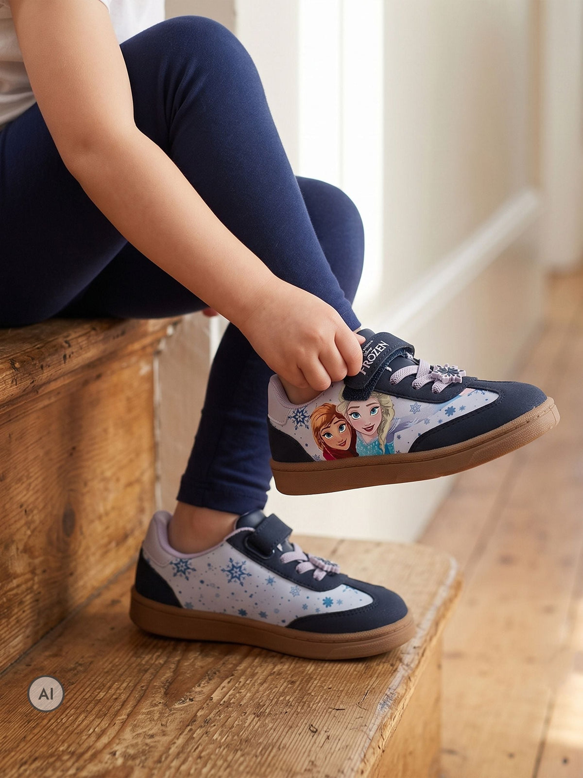 Dsiney Kidz - Character Blue Disney Frozen Elsa & Anna Trainers image 6