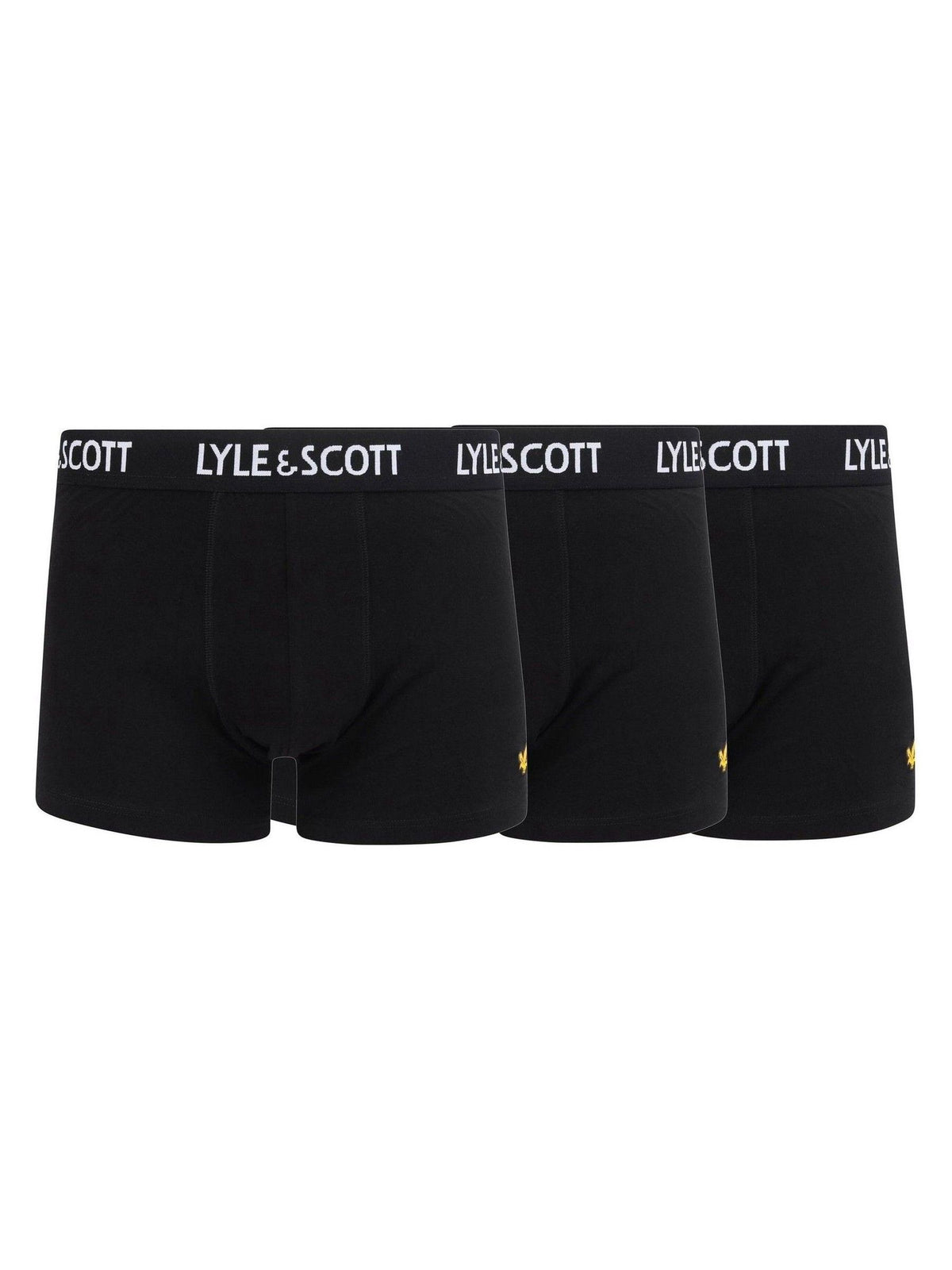 Dsiney Kidz - Lyle & Scott Black Underwear Boxer Trunks 3 Pack image 1