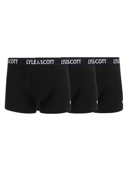 Dsiney Kidz - Lyle & Scott Black Underwear Boxer Trunks 3 Pack image 1